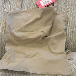 Edikted XS beige halter top brand new with tags